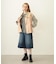DEFORMED COLLAR DUCK VEST