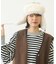 FAUX FUR FLIGHT HAT