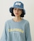 FLORAL PATTERN DENIM FRINGE BUCKET HAT