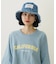 FLORAL PATTERN DENIM FRINGE BUCKET HAT
