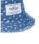 FLORAL PATTERN DENIM FRINGE BUCKET HAT