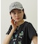 GINGHAM LOGO CAP