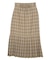 PLAID PLEATED HEM SKIRT