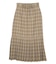 PLAID PLEATED HEM SKIRT