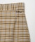 PLAID PLEATED HEM SKIRT