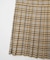PLAID PLEATED HEM SKIRT