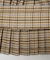 PLAID PLEATED HEM SKIRT
