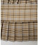PLAID PLEATED HEM SKIRT