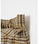PLAID PLEATED HEM SKIRT