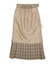 PLAID PLEATED HEM SKIRT