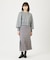 PLAID PLEATED HEM SKIRT