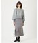 PLAID PLEATED HEM SKIRT