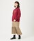 PLAID PLEATED HEM SKIRT
