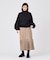 PLAID PLEATED HEM SKIRT