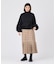 PLAID PLEATED HEM SKIRT