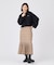 PLAID PLEATED HEM SKIRT