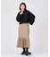 PLAID PLEATED HEM SKIRT