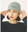 RUBBER PATCH KNIT CAP