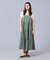 LACE-UP GATHERED DRESS