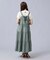 LACE-UP GATHERED DRESS