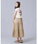 LACE-UP GATHERED DRESS