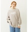 STRIPED FLOWER WAFFLE L/S TOP