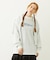 STRIPED FLOWER WAFFLE L/S TOP