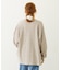 STRIPED FLOWER WAFFLE L/S TOP