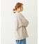 STRIPED FLOWER WAFFLE L/S TOP