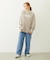 STRIPED FLOWER WAFFLE L/S TOP