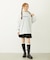 STRIPED FLOWER WAFFLE L/S TOP