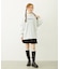 STRIPED FLOWER WAFFLE L/S TOP