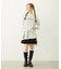 STRIPED FLOWER WAFFLE L/S TOP