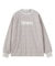 STRIPED FLOWER WAFFLE L/S TOP