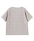 STRIPED FLOWER WAFFLE S/S TOP