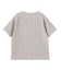 STRIPED FLOWER WAFFLE S/S TOP