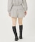STRIPED GATHERED SHORTS