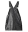 FAUX LEATHER MINI JUMPER SKIRT