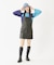 FAUX LEATHER MINI JUMPER SKIRT