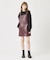 FAUX LEATHER MINI JUMPER SKIRT
