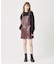 FAUX LEATHER MINI JUMPER SKIRT