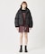 FAUX LEATHER MINI JUMPER SKIRT