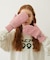 HEART CABLE MITTENS