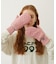 HEART CABLE MITTENS