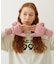 HEART CABLE MITTENS