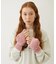 HEART CABLE MITTENS