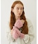 HEART CABLE MITTENS
