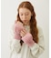 HEART CABLE MITTENS