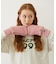 HEART CABLE MITTENS