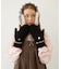 HEART CABLE MITTENS